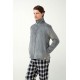 Vamp Men s Fleece Jacket With Zipper Grey Color