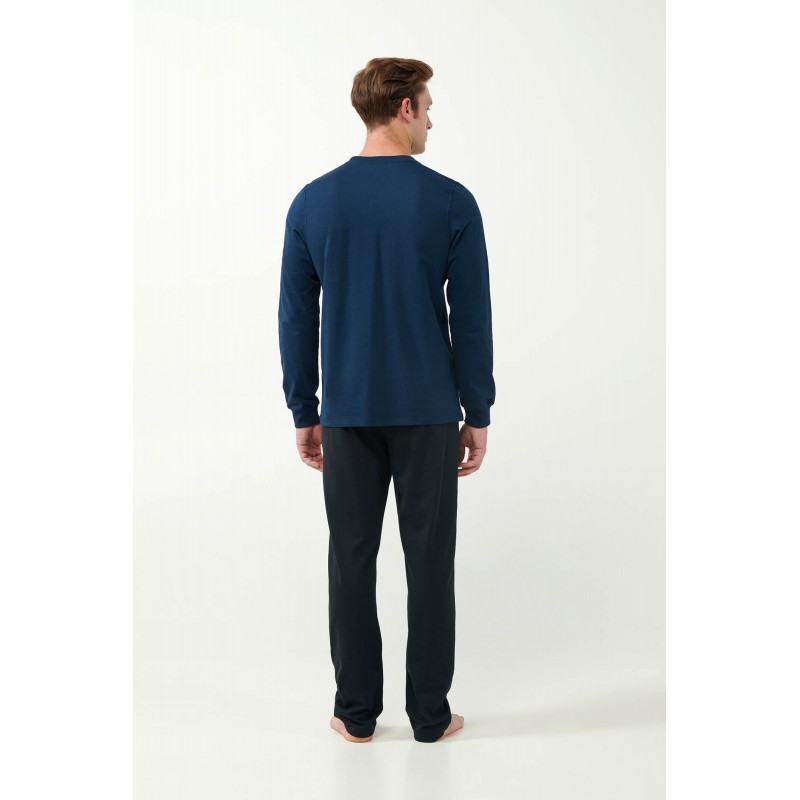 Vamp Men s Cotton Tracksuit Blue Moonlit