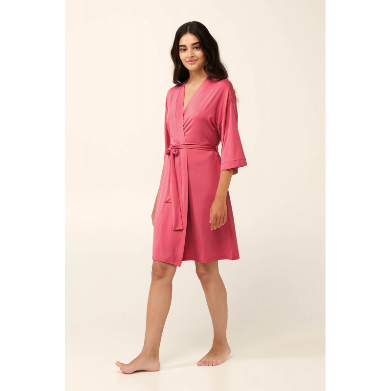 Vamp Women s Micro Modal Robe Rose Taupe