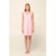 Vamp Women s Sleeveless Cotton Nightdress Pink Sea