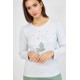 Harmony Women s Cotton Long Sleeved Pajamas Elephants & Stars