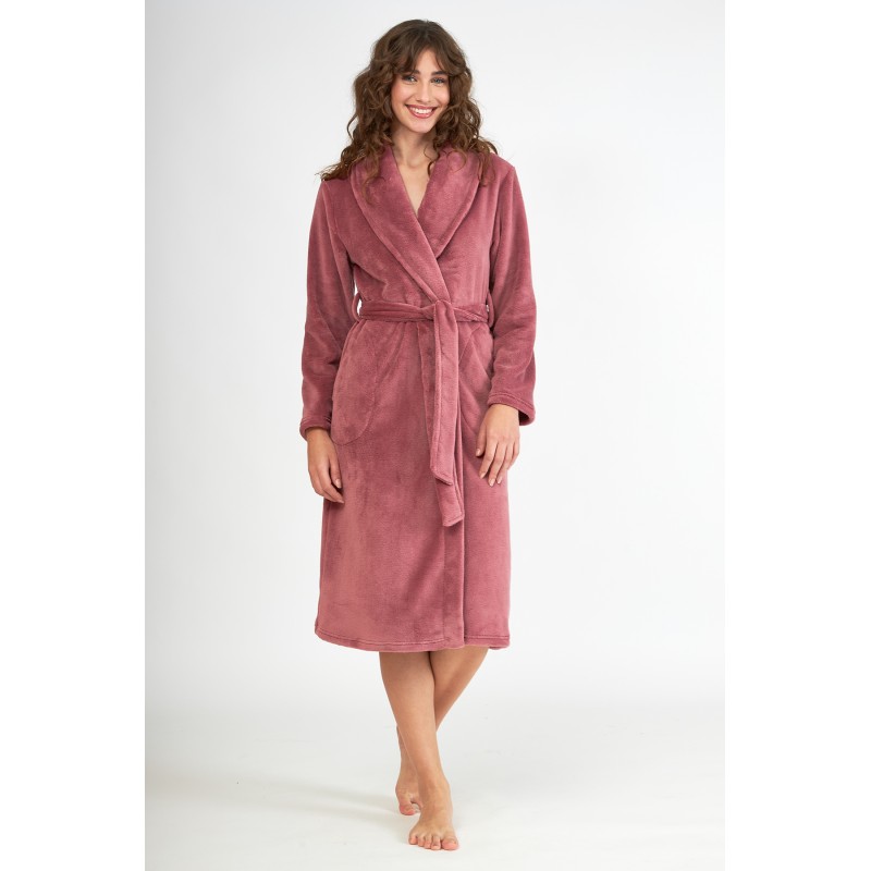 Harmony Women s Fleece Long Robe With Belt 110 cm