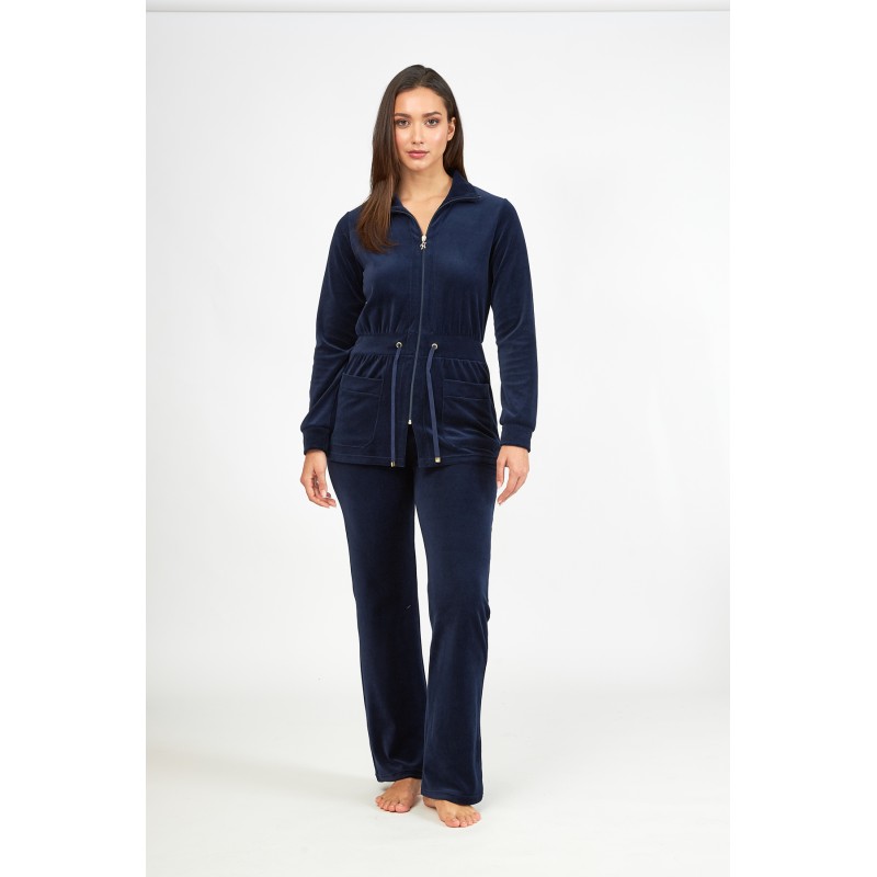 Harmony Women s Velvet Tracksuit Long Jacket