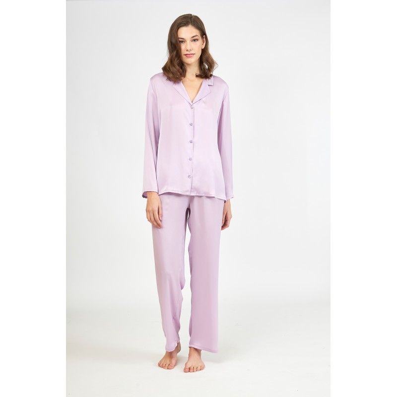 Harmony Women s Satin Buttoned Pajamas