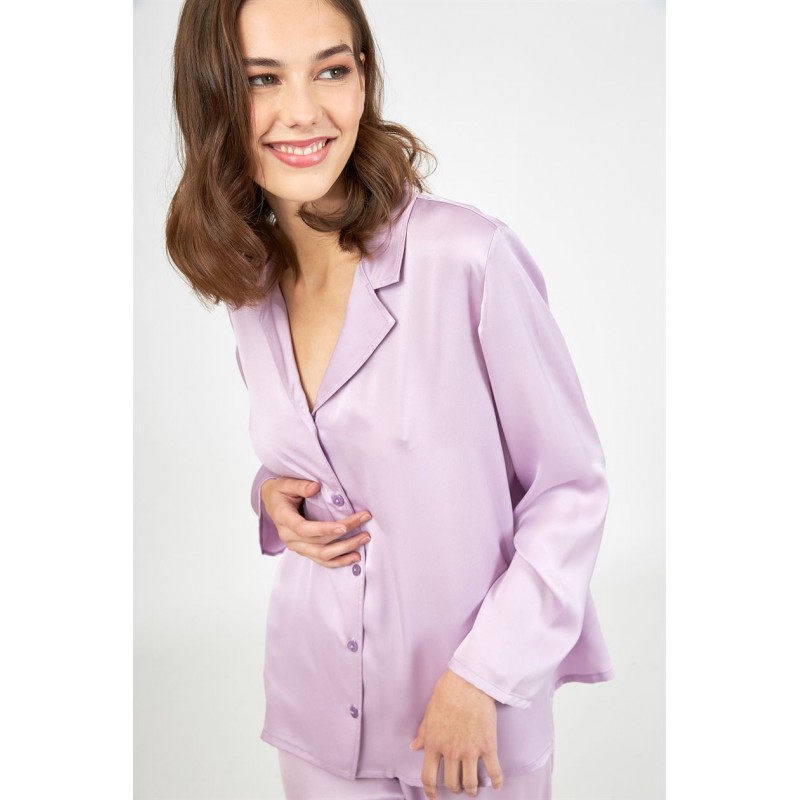 Harmony Women s Satin Buttoned Pajamas