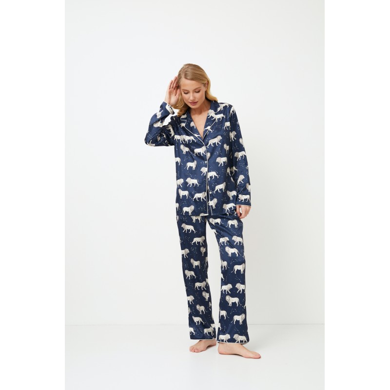 Aruelle Women s Satin Buttoned Pajamas Nala