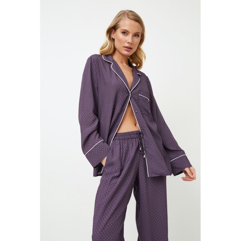 Aruelle Women s Viscose Buttoned Pajamas Sabine