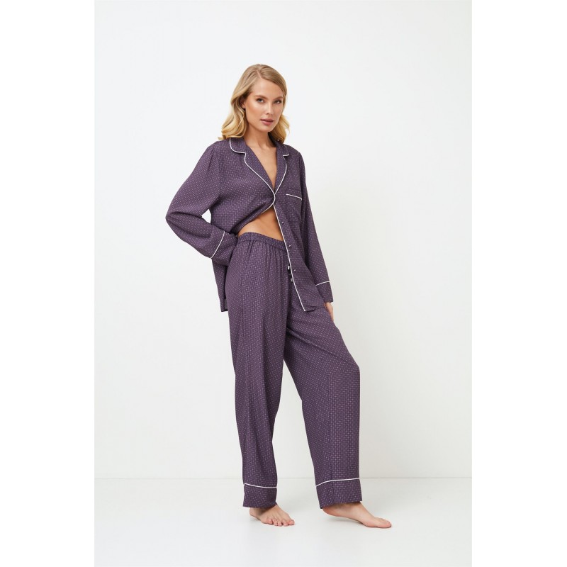 Aruelle Women s Viscose Buttoned Pajamas Sabine