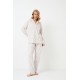 Aruelle Women s Velour Buttoned Pajamas Ariya