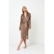 Aruelle Women s Midi Velour Robe Choco