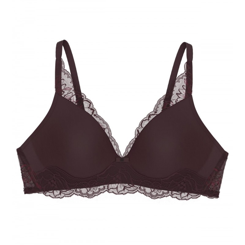 Triumph Women s Wireless Bra Amourette Charm T P Cup C Fashion Color Bordeaux