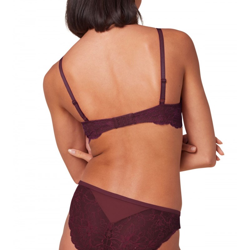 Triumph Women s Wireless Bra Amourette Charm T P Cup C Fashion Color Bordeaux