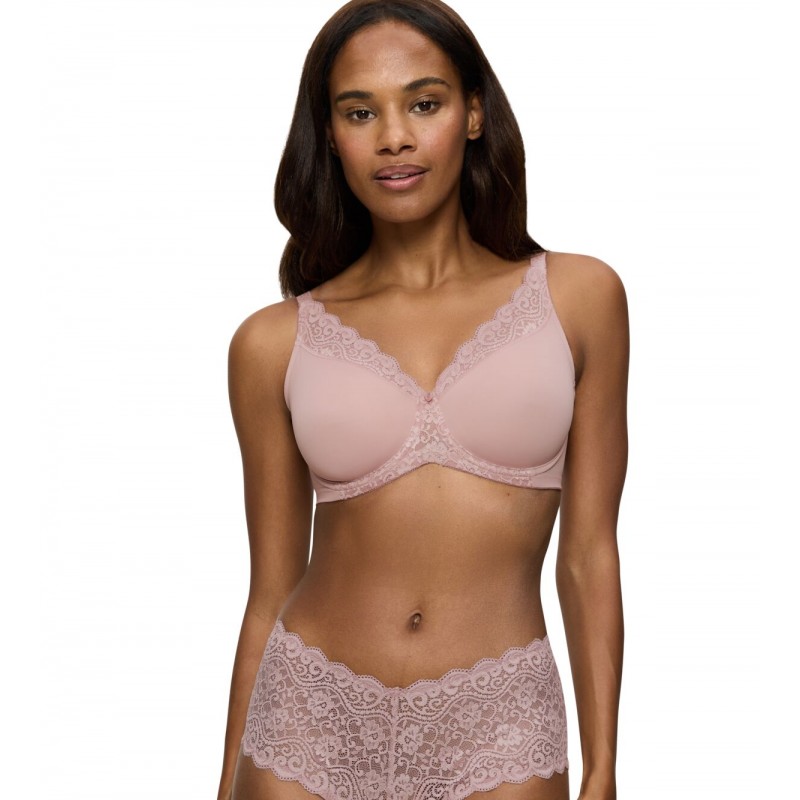 Triumph Women s Minimizer Bra W01 Amourette Collection Dusty Pink Color Cup E