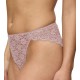 Triumph Γυναικείο Σλιπ Σε Tai Γραμμή Με Δαντέλα Amourette Highleg Dusty Pink Color