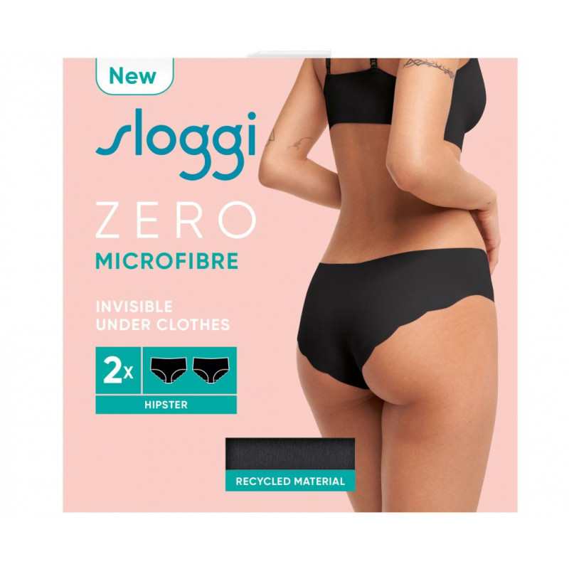 Cueca Sloggi Zero Modal 2.0 Hipster Pack 2 - Nova Comfort