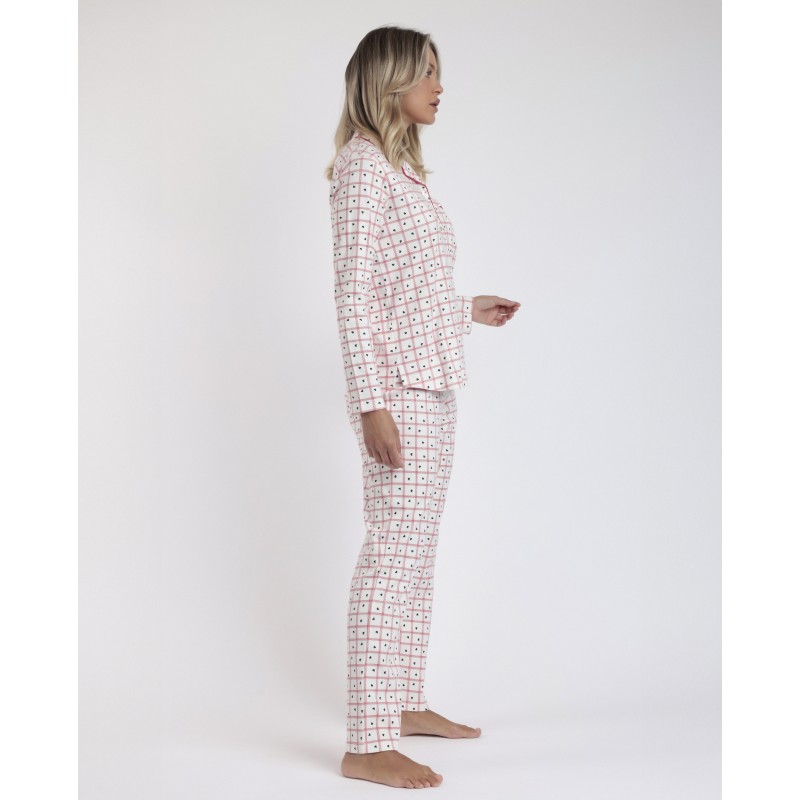 Admas Women s Cotton Buttoned Pajamas You Are So Loved 