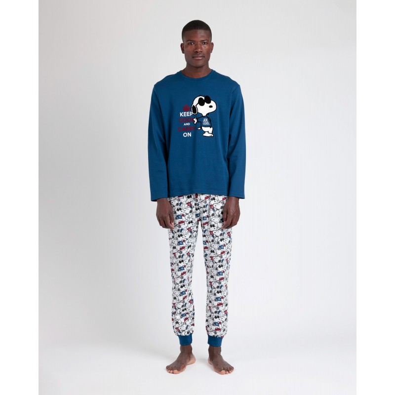 Admas Men s Cotton Pajamas Snoopy Cool A