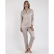 Admas Women s Satin Buttoned Pajamas Abierto