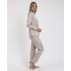 Admas Women s Satin Buttoned Pajamas Abierto