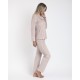 Admas Women s Fleece Buttoned Pajamas Dots Abierto