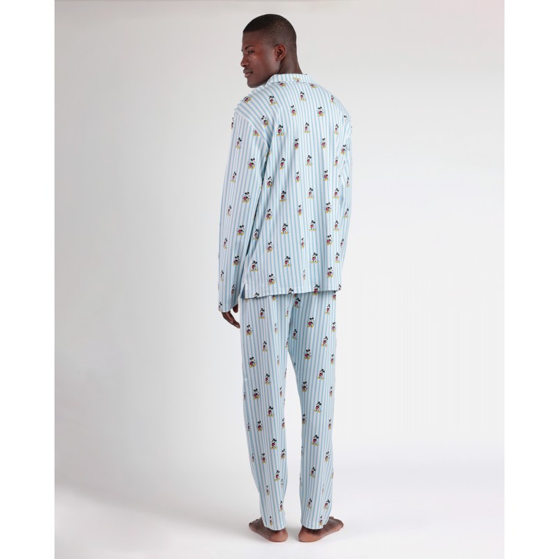 Admas Men s Buttoned Cotton Pajamas Mickey New York 