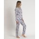 Admas Women s Cotton Buttoned Pajamas Snoopy Cool 