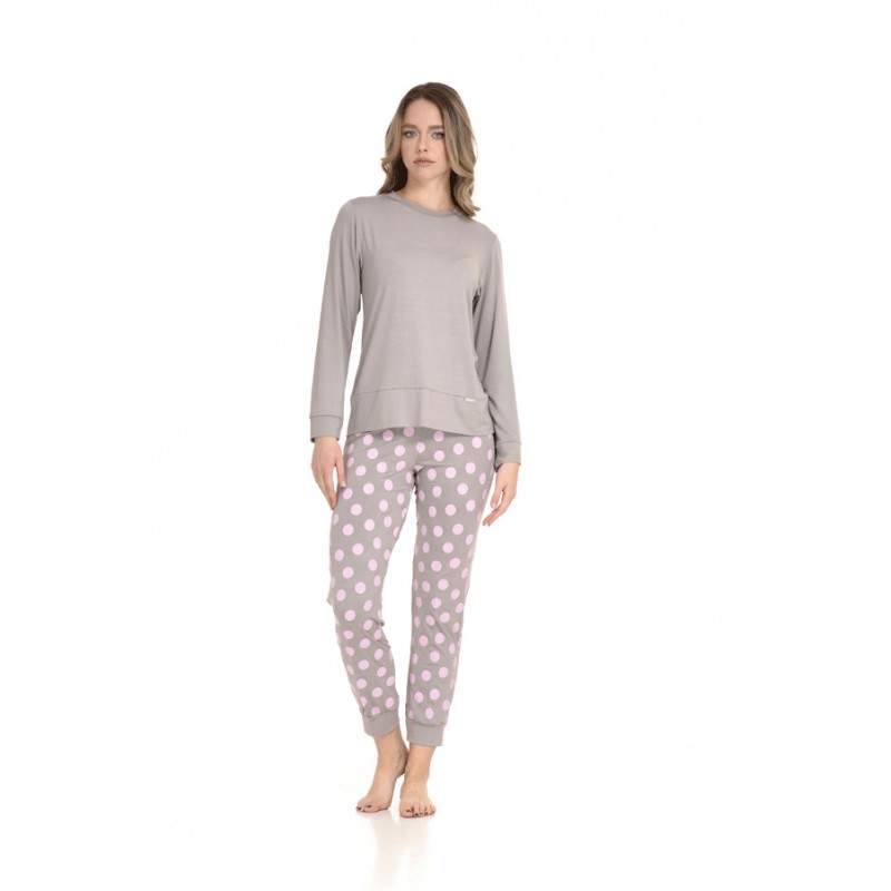 Zen By Daisy Women s Cotton Homewear Pajamas Polka Dot Design