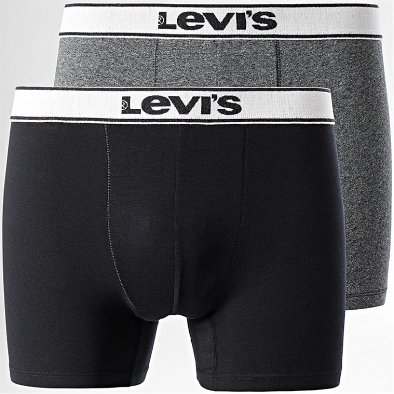 Levis Men s Cotton Boxers 2 Pack Design