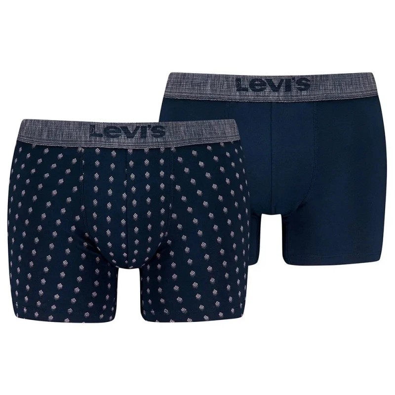 Levis Men s Cotton Boxers 2 Pack Blue Combo