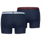 Levis Men s Cotton Boxers 2 Pack Blue Melange Combo