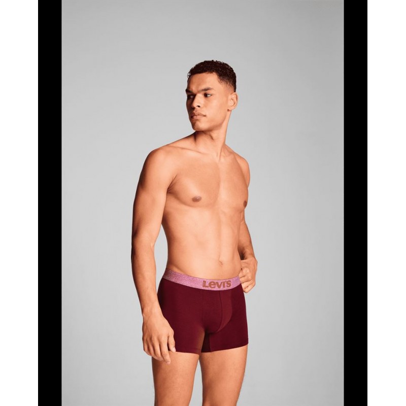 Levis Men s Cotton Boxers 2 Pack Chocolate Combo