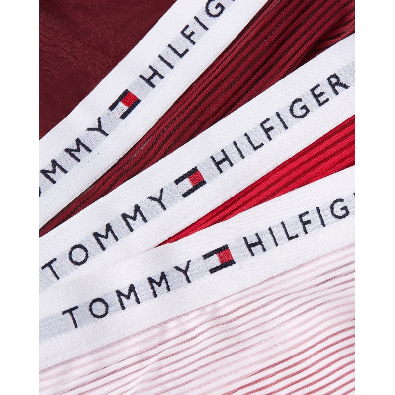 Tommy Hilfiger Γυναικείο String Με Διαφάνεια & Ρίγες  Σετ 3 Τεμαχίων