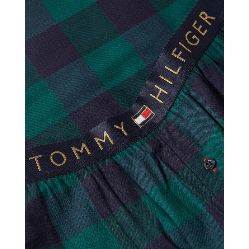 Tommy Hilfiger Men s Cotton Viscose Flannel Plaid Pants & Logo 0N1