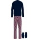 Tommy Hilfiger Men s Cotton Pajamas With Slippers Gift Box