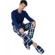 Tommy Hilfiger Men s Cotton Pajamas  Gift Box With Slippers