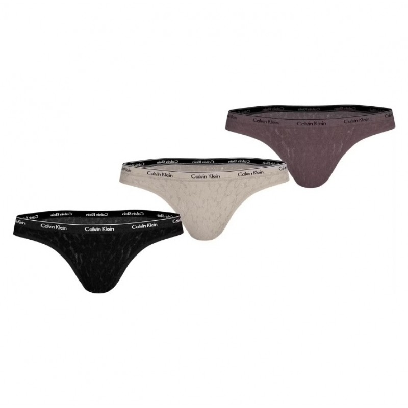 Calvin Klein Women s Brazilian Lace Slip 3 Pack Fashion Colors