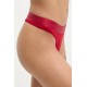 Calvin Klein Γυναικείο String Cotton & Modal Με Φαρδύ Λάστιχο Red Wine Color