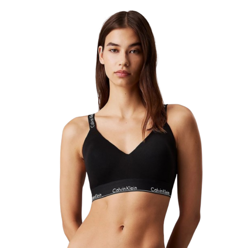 Calvin Klein Γυναικείο Bralette Cotton & Modal Μονόχρωμο Με Ελαφριά Επένδυση