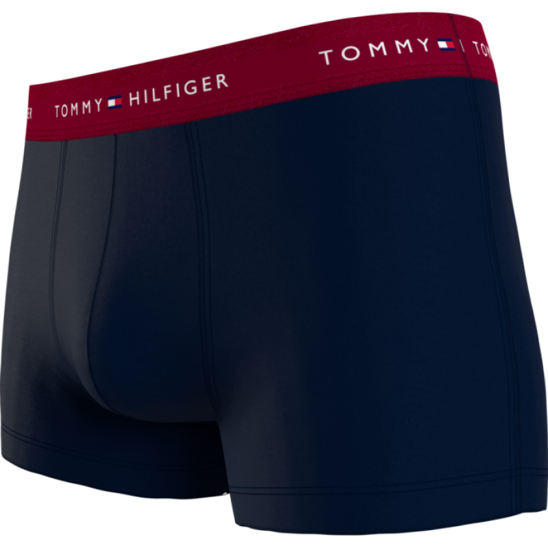 Tommy Hilfiger Ανδρικό Μπόξερ Σετ 3 Τεμάχια Με Χρωματιστά Λάστιχα