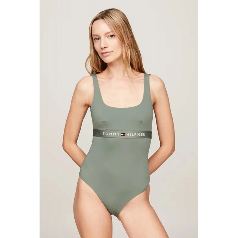 Tommy Hilfiger Women s One Piece Athletic Swimwear Logo