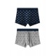 Admas Men s Cotton Boxers 2 Pack Elegant Design