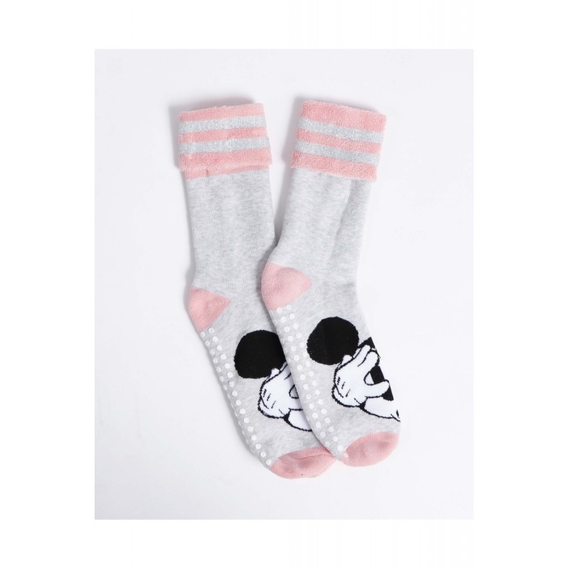 Admas Women s Cotton Slipper Socks Mickey