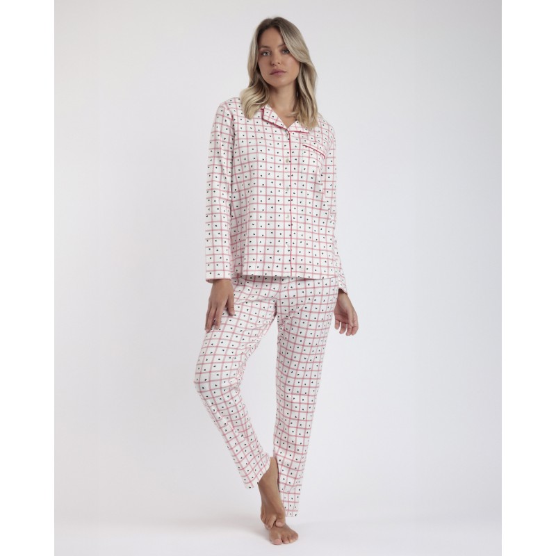 Admas Women s Cotton Buttoned Pajamas You Are So Loved 