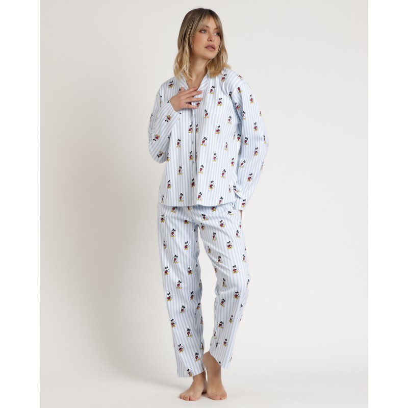 Admas Women s Cotton Buttoned Pajamas Mickey New York C 