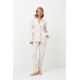 Aruelle Women s Buttoned Cotton Pajamas Plaid Design With Lurex Details Camille