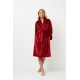 Aruelle Women s Fleece Midi Robe With Belt Holly Design