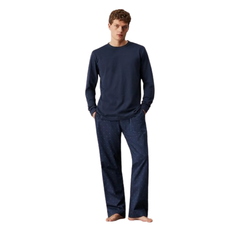 Calvin Klein Men s Cotton Pajamas Long Sleeved & Logo Pants