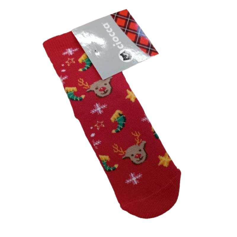 Ciocca Kids Unisex Christmas Slipper Socks