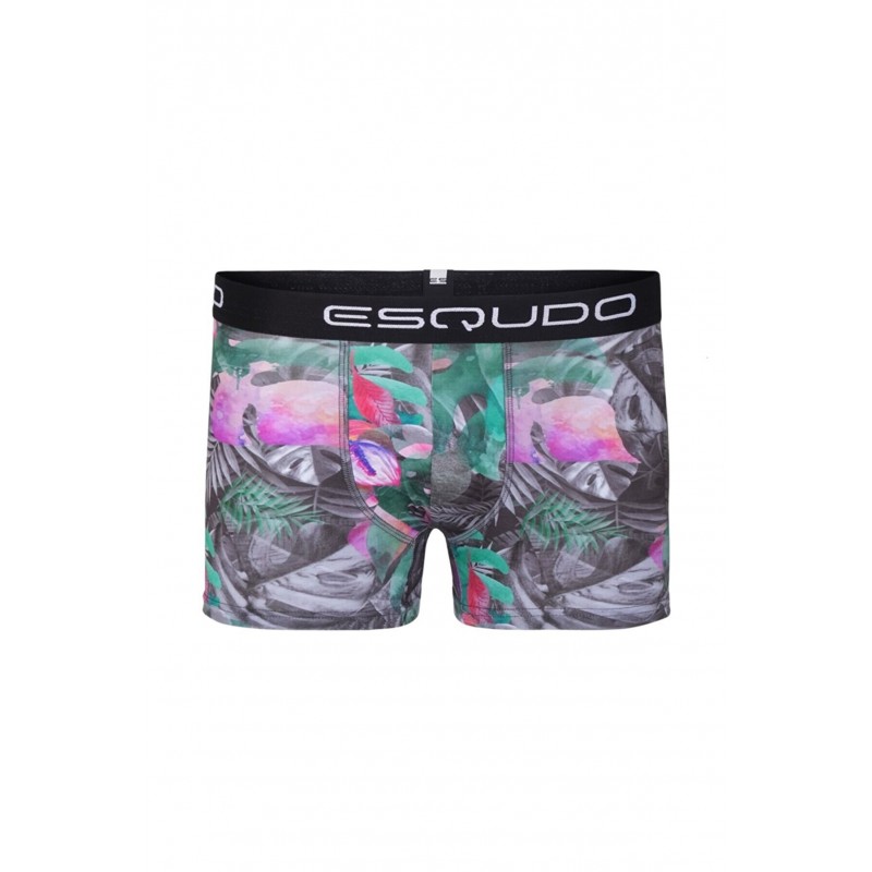 Esqudo Men s Boxer Cotton - Modal Digital Design Leaves