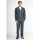 Harmony Men s Cotton & Modal Buttoned Pajamas Dark Grey Color